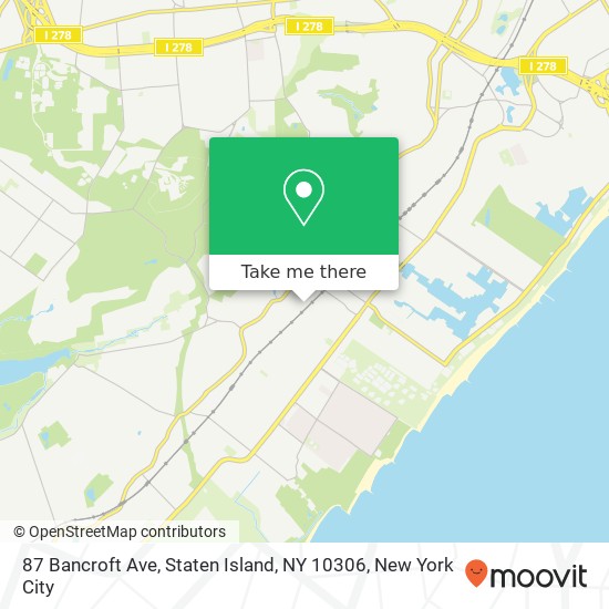 87 Bancroft Ave, Staten Island, NY 10306 map