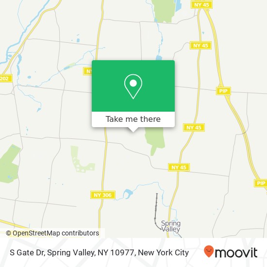 Mapa de S Gate Dr, Spring Valley, NY 10977