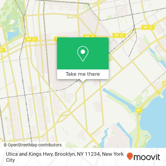 Utica and Kings Hwy, Brooklyn, NY 11234 map