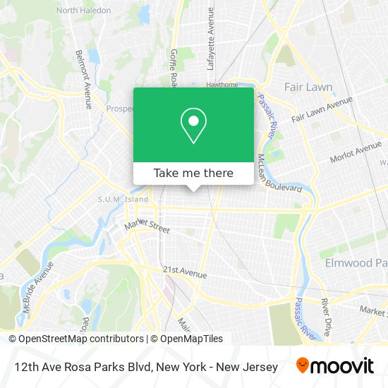 Mapa de 12th Ave Rosa Parks Blvd