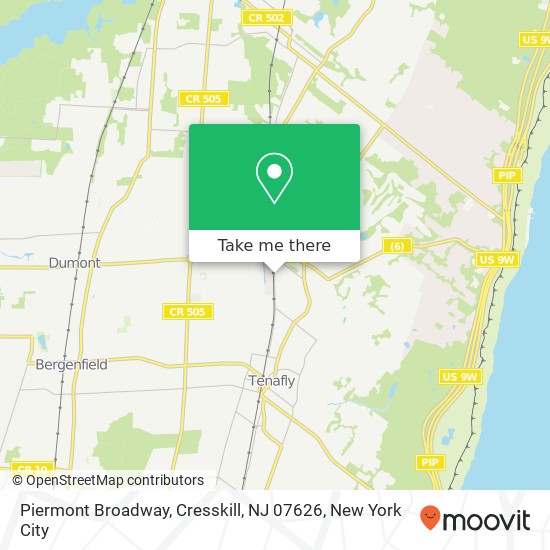 Piermont Broadway, Cresskill, NJ 07626 map