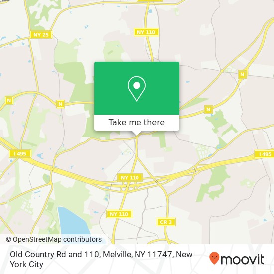 Old Country Rd and 110, Melville, NY 11747 map