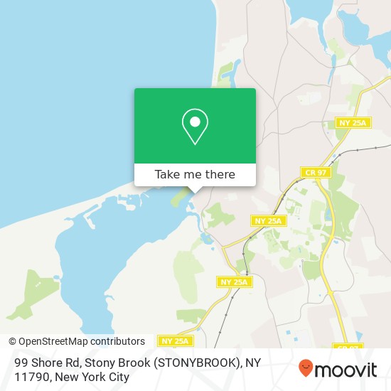 99 Shore Rd, Stony Brook (STONYBROOK), NY 11790 map