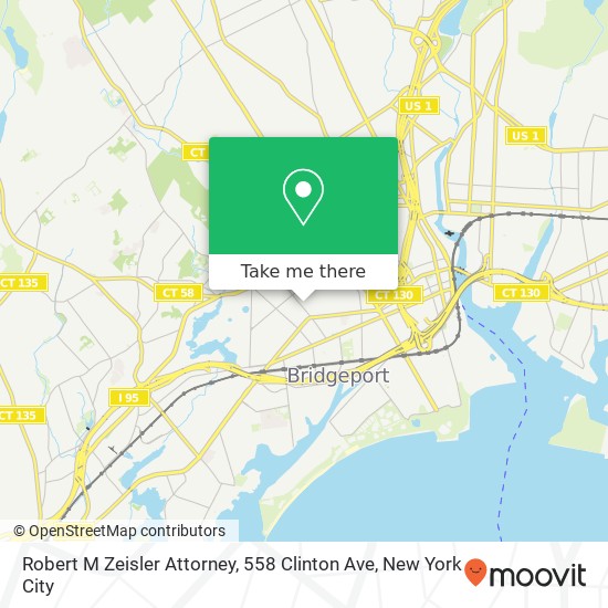Robert M Zeisler Attorney, 558 Clinton Ave map