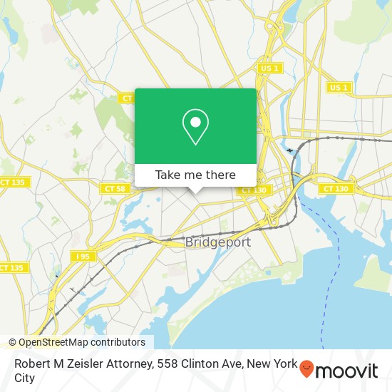 Mapa de Robert M Zeisler Attorney, 558 Clinton Ave