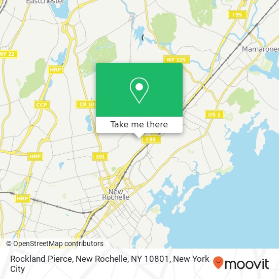 Mapa de Rockland Pierce, New Rochelle, NY 10801