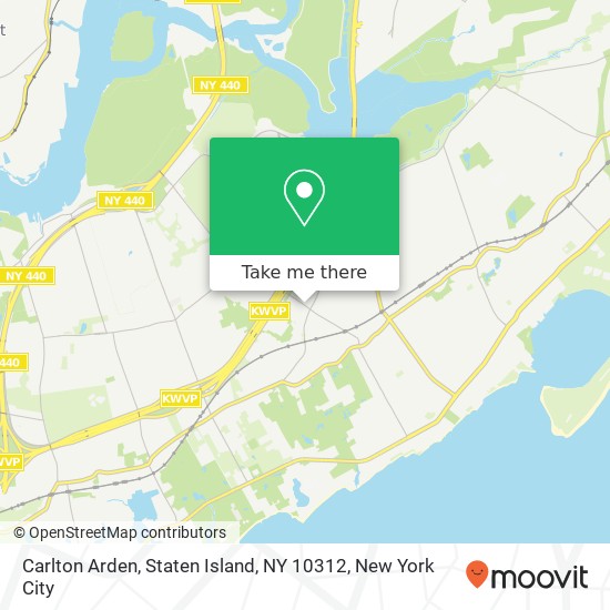 Mapa de Carlton Arden, Staten Island, NY 10312