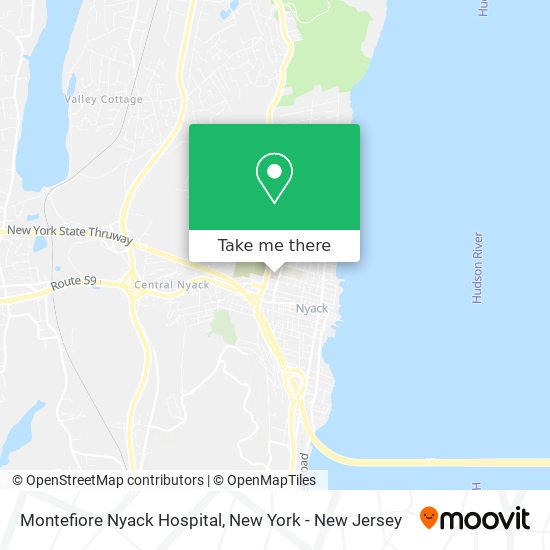 Mapa de Montefiore Nyack Hospital