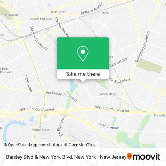 Baisley Blvd & New York Blvd map