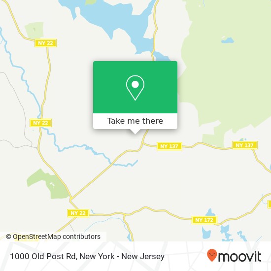 Mapa de 1000 Old Post Rd, Bedford, NY 10506