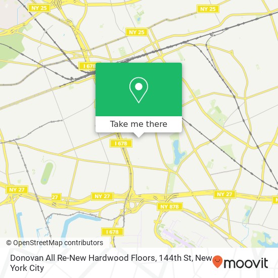 Donovan All Re-New Hardwood Floors, 144th St map