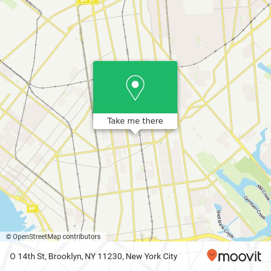 Mapa de O 14th St, Brooklyn, NY 11230