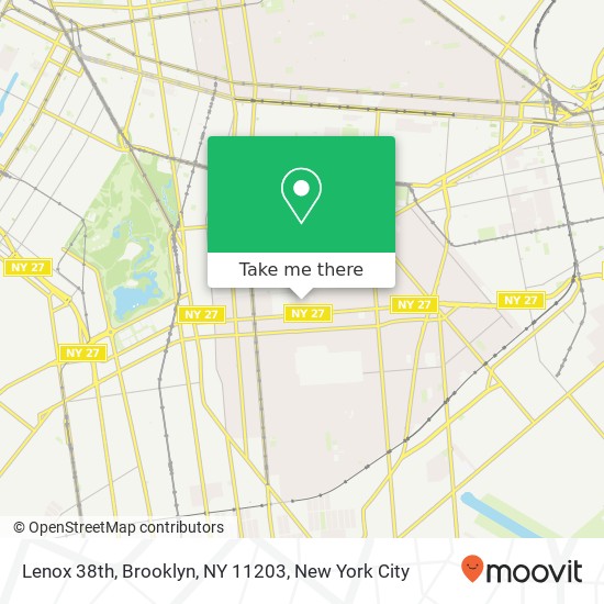 Mapa de Lenox 38th, Brooklyn, NY 11203