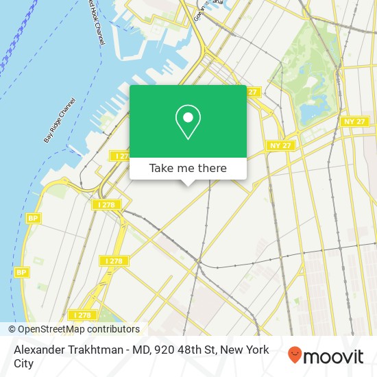 Alexander Trakhtman - MD, 920 48th St map