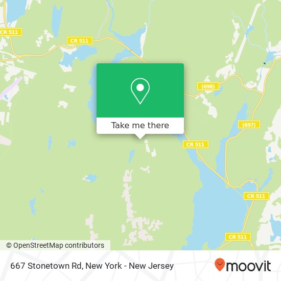 Mapa de 667 Stonetown Rd, Ringwood, NJ 07456