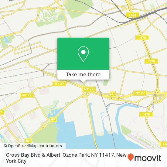 Mapa de Cross Bay Blvd & Albert, Ozone Park, NY 11417