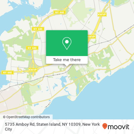 Mapa de 5735 Amboy Rd, Staten Island, NY 10309