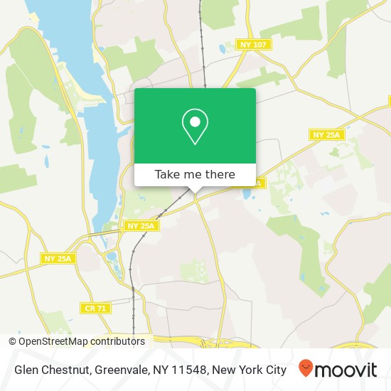 Mapa de Glen Chestnut, Greenvale, NY 11548