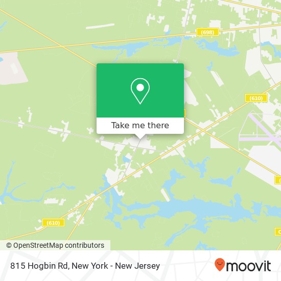 Mapa de 815 Hogbin Rd, Millville, NJ 08332