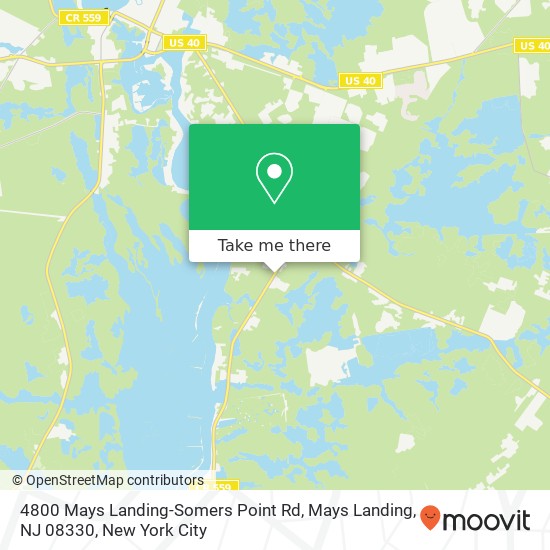 4800 Mays Landing-Somers Point Rd, Mays Landing, NJ 08330 map