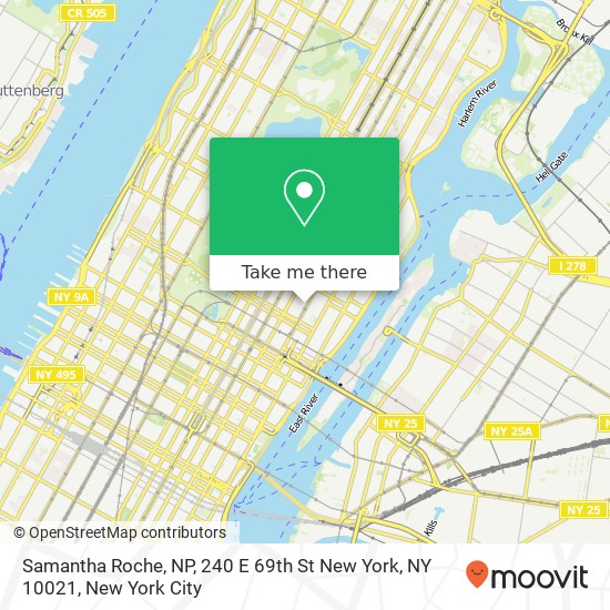 Samantha Roche, NP, 240 E 69th St New York, NY 10021 map