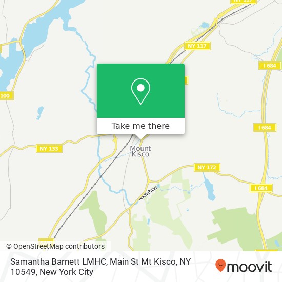 Mapa de Samantha Barnett LMHC, Main St Mt Kisco, NY 10549