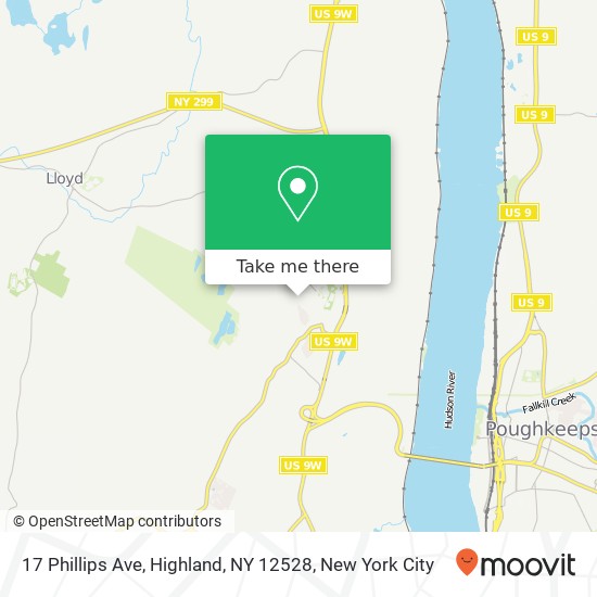 17 Phillips Ave, Highland, NY 12528 map
