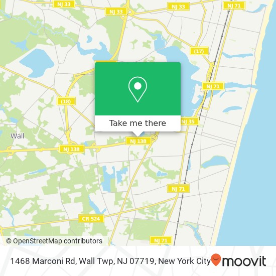 1468 Marconi Rd, Wall Twp, NJ 07719 map