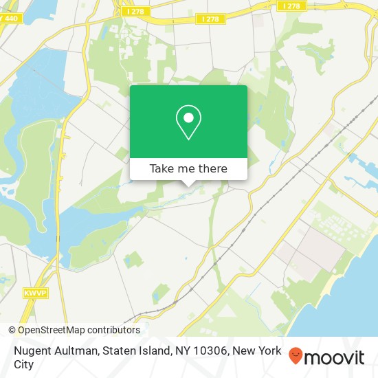 Mapa de Nugent Aultman, Staten Island, NY 10306