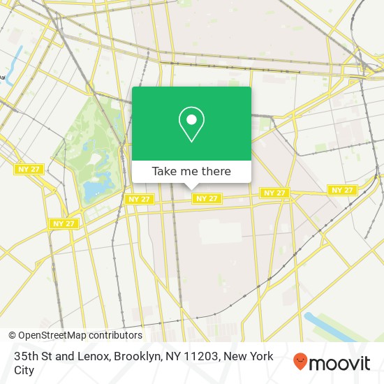 35th St and Lenox, Brooklyn, NY 11203 map