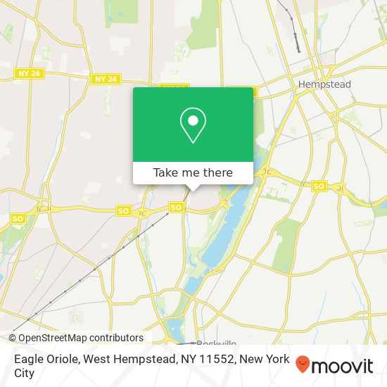 Mapa de Eagle Oriole, West Hempstead, NY 11552