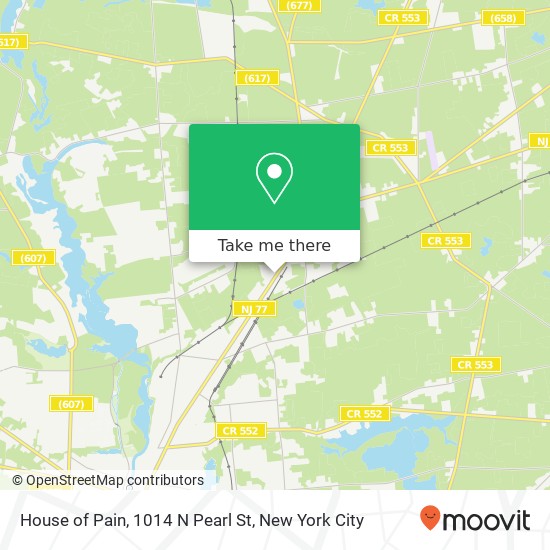 Mapa de House of Pain, 1014 N Pearl St