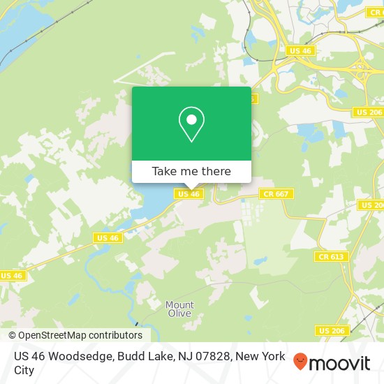 Mapa de US 46 Woodsedge, Budd Lake, NJ 07828