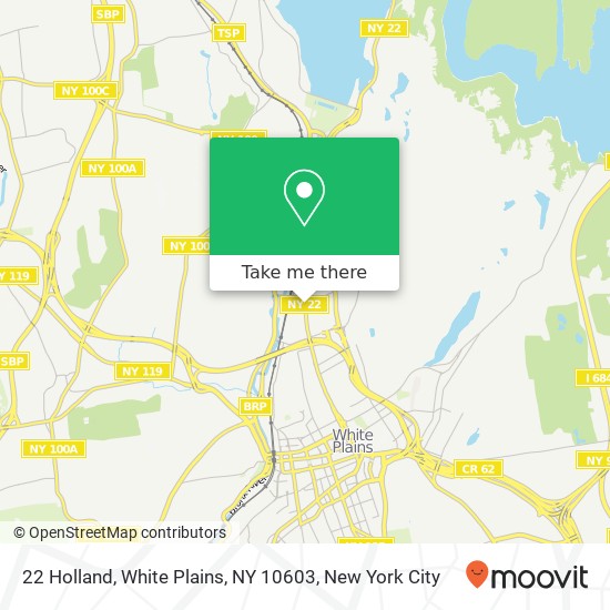 Mapa de 22 Holland, White Plains, NY 10603