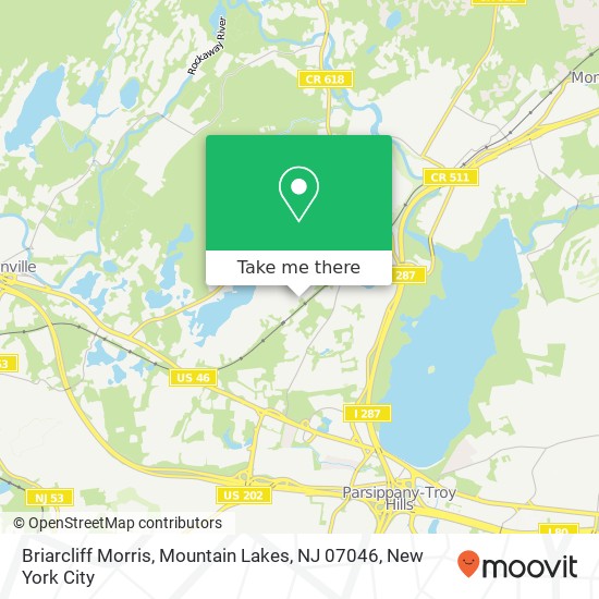 Briarcliff Morris, Mountain Lakes, NJ 07046 map