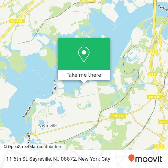 11 6th St, Sayreville, NJ 08872 map
