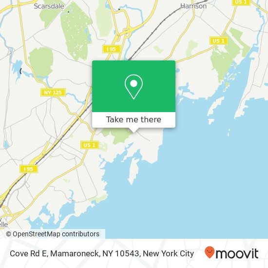 Cove Rd E, Mamaroneck, NY 10543 map