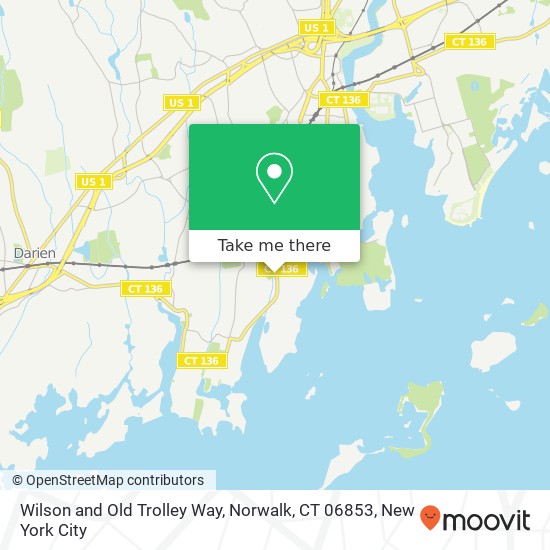 Mapa de Wilson and Old Trolley Way, Norwalk, CT 06853