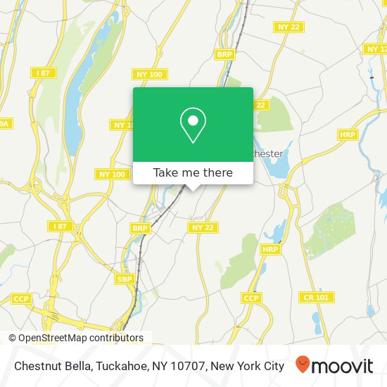 Mapa de Chestnut Bella, Tuckahoe, NY 10707