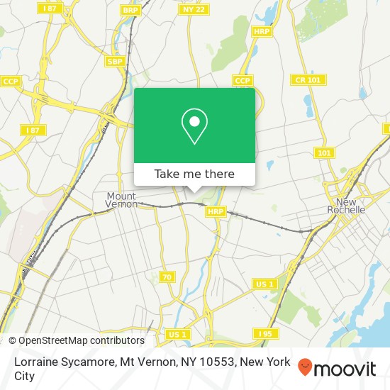 Lorraine Sycamore, Mt Vernon, NY 10553 map