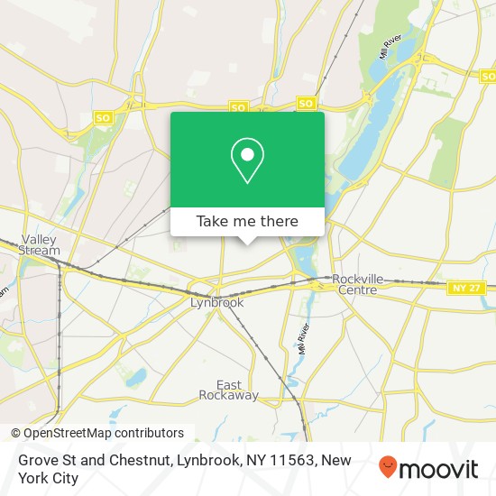 Grove St and Chestnut, Lynbrook, NY 11563 map