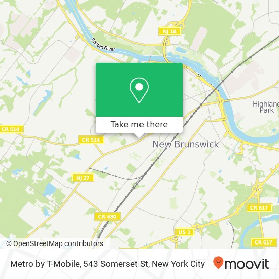 Metro by T-Mobile, 543 Somerset St map
