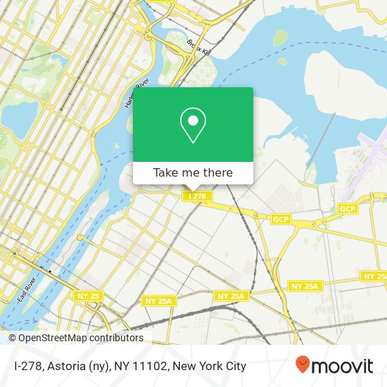 Mapa de I-278, Astoria (ny), NY 11102