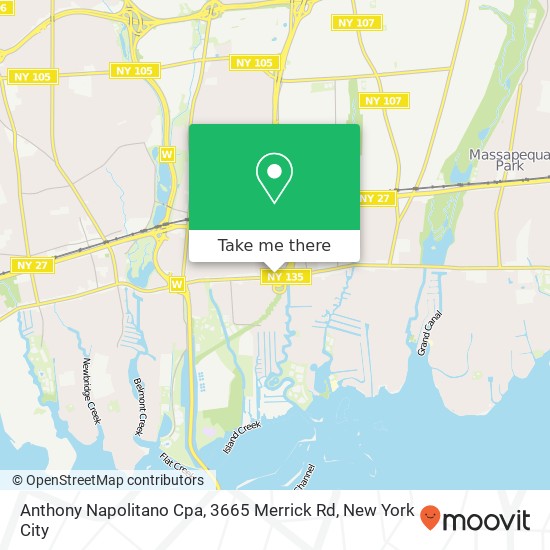 Anthony Napolitano Cpa, 3665 Merrick Rd map