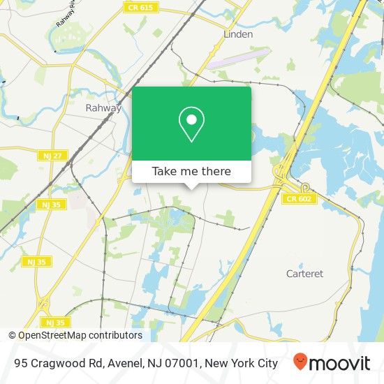 95 Cragwood Rd, Avenel, NJ 07001 map