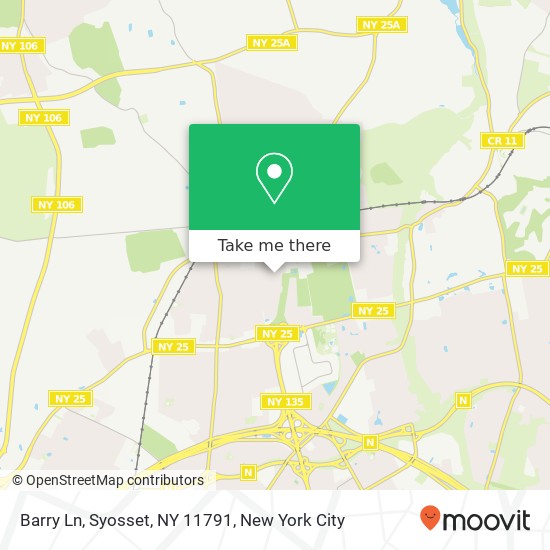 Mapa de Barry Ln, Syosset, NY 11791