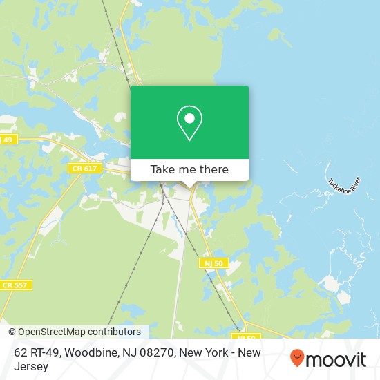 Mapa de 62 RT-49, Woodbine, NJ 08270