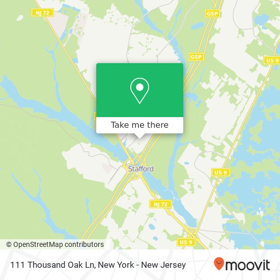 111 Thousand Oak Ln, Manahawkin, NJ 08050 map