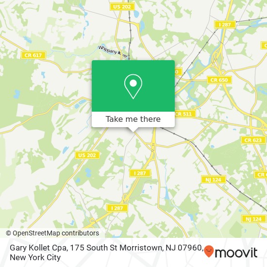 Gary Kollet Cpa, 175 South St Morristown, NJ 07960 map