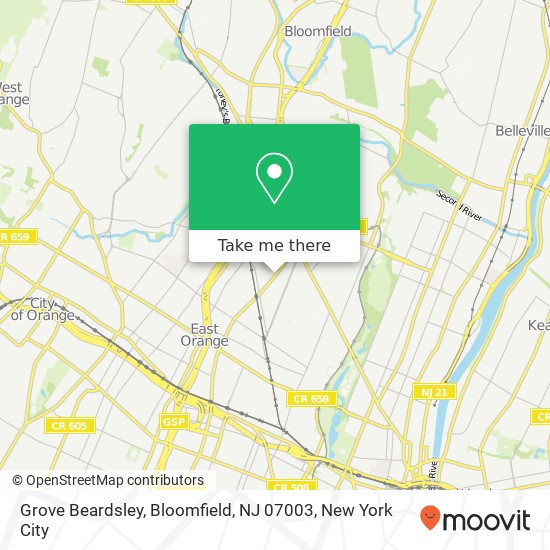 Grove Beardsley, Bloomfield, NJ 07003 map